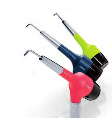 Az új kanülrendszer precíz porsugarat biztosít, egyúttal minimalizálja a kialakuló spray felhőt, így a kezelő tökéletesen rálát a munkaterületre.