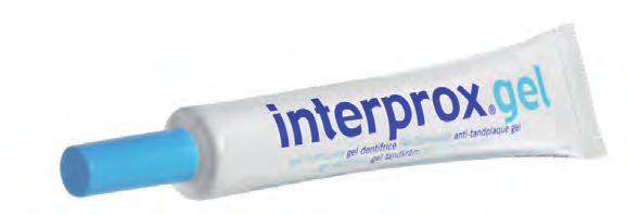 cink-laktát (0,14%) és nátrium-fluorid (1.450 ppm) tartalmú interdentális gél. Csökkenti a plakk képződését, friss leheletet kölcsönöz.