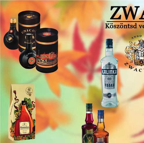 : 37,5% V/V Zwack Maximilian likőr díszdobozban alk.: 33% V/V St. Hubertus alk.