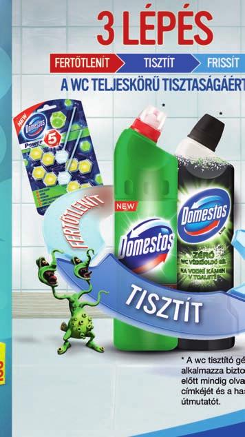 DOMESTOS TERMÉKRE 25% KEDVEZMÉNY!