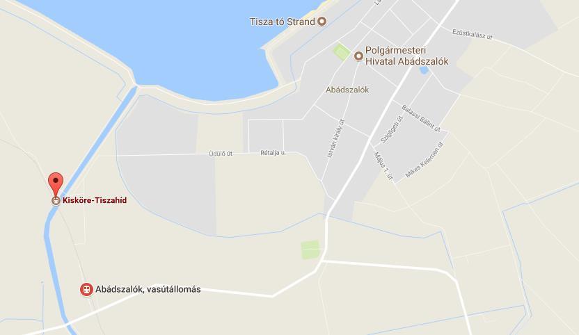 Előterjesztési változat 102 Forrás: Google Maps 1.15.