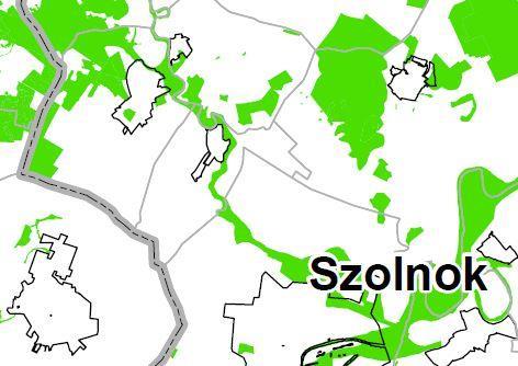 Országos ökológiai hálózat övezete Zagyvarékas Község Településfejlesztési Koncepció A közigazgatási terület