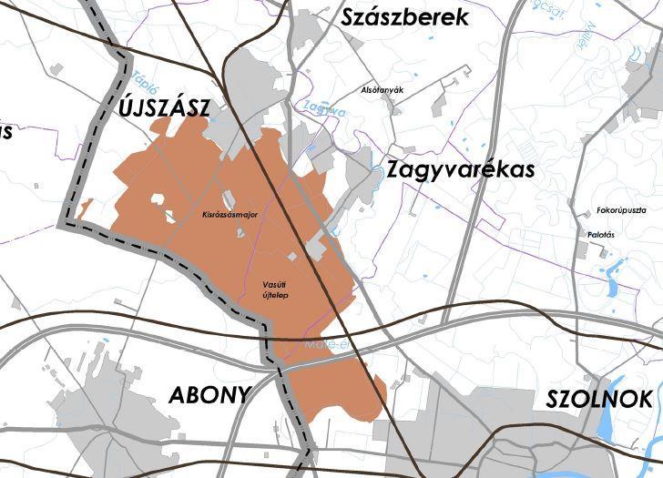 térkép: Ökológiai folyosó övezete (MTrT) Forrás: MTrT Kiváló termőhelyi adottságú szántóterület övezet