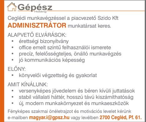 Hosszú távon számítunk munkatársainkra, hivatalos bejelentéssel. Cím: KNOTT-Technik-Flex Kft.: 2700 Cegléd, Pesti út 76.