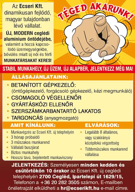 Jelentkezés hétköznap: 8-16-ig; telefonszám: +36 20 352 7803 VÍZ-, gáz-, fűtésszerelőket, csőszerelőket, hegesztőket (ív, láng, és AWI) és épületgépészetben jártas segédmunkásokat keres budapesti