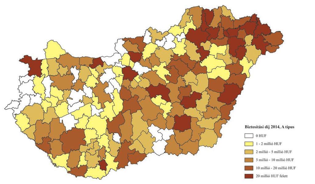 A C típusú biztosítások díjbevétele 50 százalékkal nőtt 2014-ben, és tovább emelkedett a penetráció, ami a díjtámogatott termékek ismertségének növekedésére vezethető vissza.