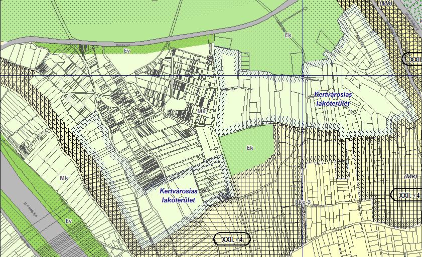 Alátámasztó munkarész Óhegy északi területe A távlati területhasználatok, csak a TSZT módosítását követően lehetségesek, így az Óhegy területén továbbra