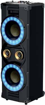 SAL BT1650 BLUETOOTH HORDOZHATÓ HANGSZÓRÓ erősítő, 25 W, MP3 lejátszás SD/USB eszközről, KARAOKE mikrofonbemenet, színváltós LED