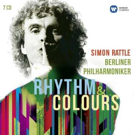 RHYTHMS & COLOURS SIMON RATTLE 7 CD 0190295835026 C15 klasszikus Simon Rattle 2002-től 15 éven át irányította a Berlini Filharmonikusokat.