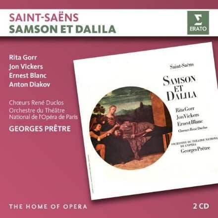 SAINT-SAËNS: SÁMSON ÉS DELILA GEORGES PRÊTRE 2 CD 0190295869045 C07 Camille Saint-Saëns: Sámson és Delila Rita Gorr, Jon Vickers, Ernest Blanc,