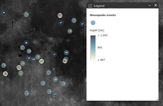 Moonquake events (mélyfészkű holdrengés-adatok): Ezen a rétegen a Nakamura-féle holdrengés katalógusból kinyert és egyértelműen