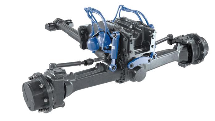 Az összkerékhajtás- és differeniálzár-automatika a traktor sebesséétől és a kormányzási szötől füően kapsol be.