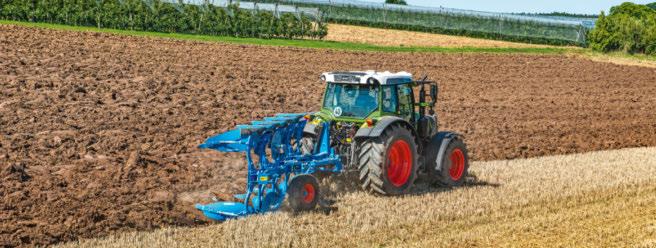 Kis önsúlya miatt a 200 Vario munka közben kíméli a talajt. A 200 Vario nay stabilitása a traktor alasony súlypontjából ered.