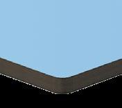 A lapok szegélyezése 2 mm vastag ABS-sel történik, aminek segítségével akár lekerekített asztallapokat is lehet gyártani.