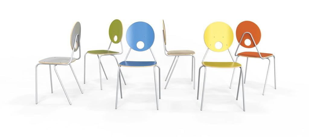 A modern formájú Kaleido székek dekorit borítású ülő-