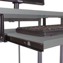 Ft Multicomp Plusz asztal kábelátvezetéssel van felszerelve Hátsó szellőztetés a