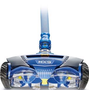 The hydraulic suction robot cleaners have to be connected to the filter systems of the pools (to the skimmer, or to the cleaner suction connection). Their moving is random.