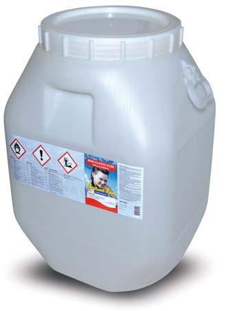lassan oldódó 200 g-os tabletta. Maxi chlortablet, 90% Cl content, trichlorizocianuracid, slow dissolution, 200g / tablet.