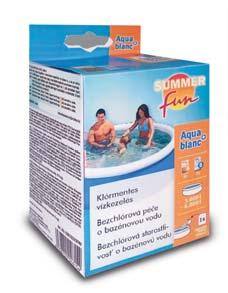 / Aquablanc+: 4x70g A-komponent and 1x50ml B-komponent. Disinfectant with oxigen.