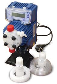 07. VEGYSZEREK ADAGOLÓK MÉRÔK CHEMICALS AUTOMATIC REGULATION TESTERS AUTOMATA VEGYSZERADAGOLÓ BERENDEZÉSEK AUTOMATIC REGULATORS UVSZ-BASIC: Manuálisan állítható membránszivattyús vegyszeradagoló