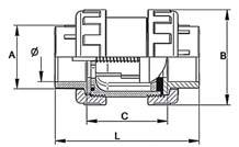 346 19 291 Ft 24 500 Ft CTCR-90CH C PVC rugós torlócsappantyú D90 / Check valve PN10 35 20 0.