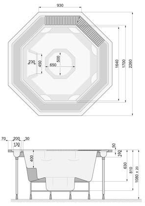 + fehér led / white 226x226 5 32 93 1050 270 1 903 150 Ft 2 417 000 Ft PSF-O2232S A Spa + színes led / color 226x226 5 32 93 1050 270 2 111 811 Ft 2 682 000 Ft Opció / Optional PSF-SZIG A Szigetelés