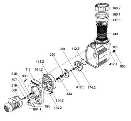 01. SZÛRÔFORGATÓ BERENDEZÉSEK FILTRATION UNITS, PUMPS, VALVES, ACCESSORIES BADU PRIME/7-20 SZIVATTYÚK / BADU PRIME/7-20 PUMPS A BADU PRIME sorozat szivattyúi minden igényt kielégítenek minôségben,