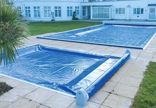 12. MEDENCEFEDÉSEK, TAKARÁSOK POOL COVERS, AUTOMATIC ROLL-ON COVERS POOLLOCK MEDENCE TAKARÁS POOLLOCK POOL COVER Az árak tartalmazzák a takaró fóliát nyolc választható színben, a meghajtást (motor,