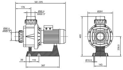 Recommended for privat and commercial use. Motor shaft manufactured in stainless steel AISI316L. The motor has IP55 protection.