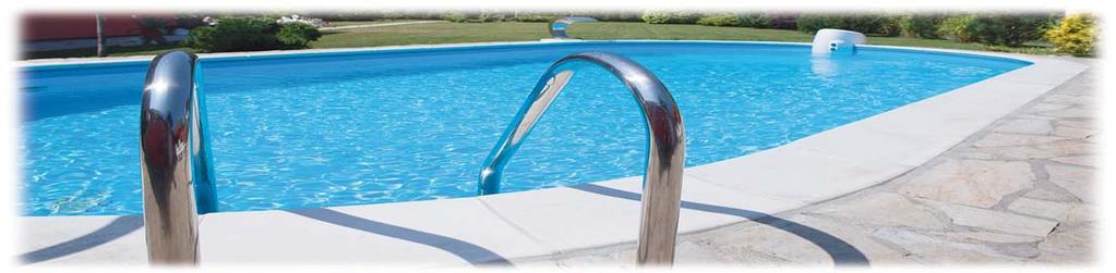 02. MEDENCÉK PÓTFÓLIÁK POOLS LINERS OVÁLIS ALAKÚ MEDENCÉK / OVAL SWIMMING POOLS Az acélpalást-fóliabélés medencék alkotóelemei az elôre gyártott fém palástlemez, és a méretre hegesztett fóliabélés.