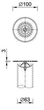62 18 189 Ft 23 100 Ft UIBKO-V18 C KO befúvó R2" x R1 1/2" L=40 18mm lyukméret / Inlet nozzle