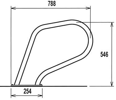 L100 / Handrail L100 AISI316 2.