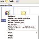 TIPP Az egyes helyimenü-parancsok pontos neve Media Player verziótól függően csekély mértékben különböző.