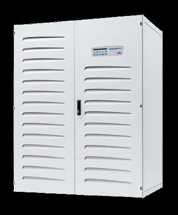 SAFEPOWER EVO A Safepower Evo kettős konverziós UPS (VFI-SS-III), kis teljesítmény lépcsőkkel alkalmazkodik a teljesítmény igényhez; IGBT inverter és Battery Health Guard biztosítja az akkumulátor