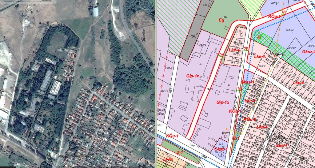 b) A Polgári utcán lévő, felhgyott GE iprtelep hsznosítását elősegítő.
