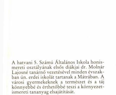 honismereti osztályának elsős
