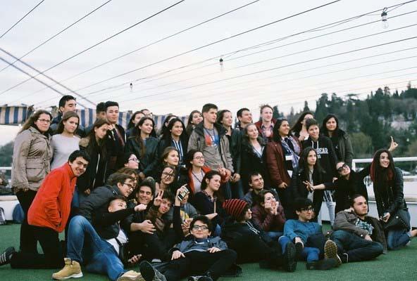 The students besides the many programmes had plenty of work as well.