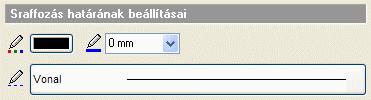 A vonalak távolsága a sraffozás irányára merőleges, y irányban értendő. Oszlop (X lépésköz) Megadja a sraffozás vonalak közötti távolságot (a rajzi mértékegységben).