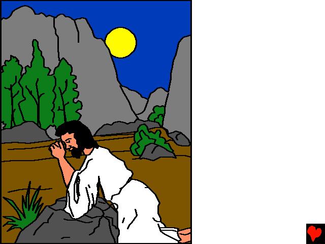 Miután elengedett mindenkit, Jézus egy hegyre ment