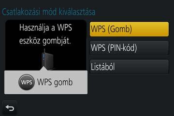 Wi-Fi Tudnivalók a csatlakoztatásról Csatlakoztatás vezeték nélküli hozzáférési ponton keresztül ([Hálózaton keresztül]) Válassza ki a vezeték nélküli hozzáférési ponthoz való csatlakozási módot.