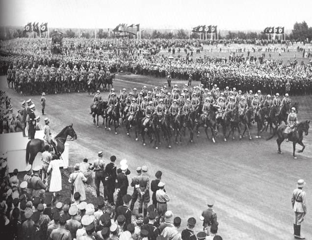 Tanulmányok 14. ábra. A német lovasság díszszemlén, 1939 előtt leges imázsát. Itt jegyzem meg, hogy a II.