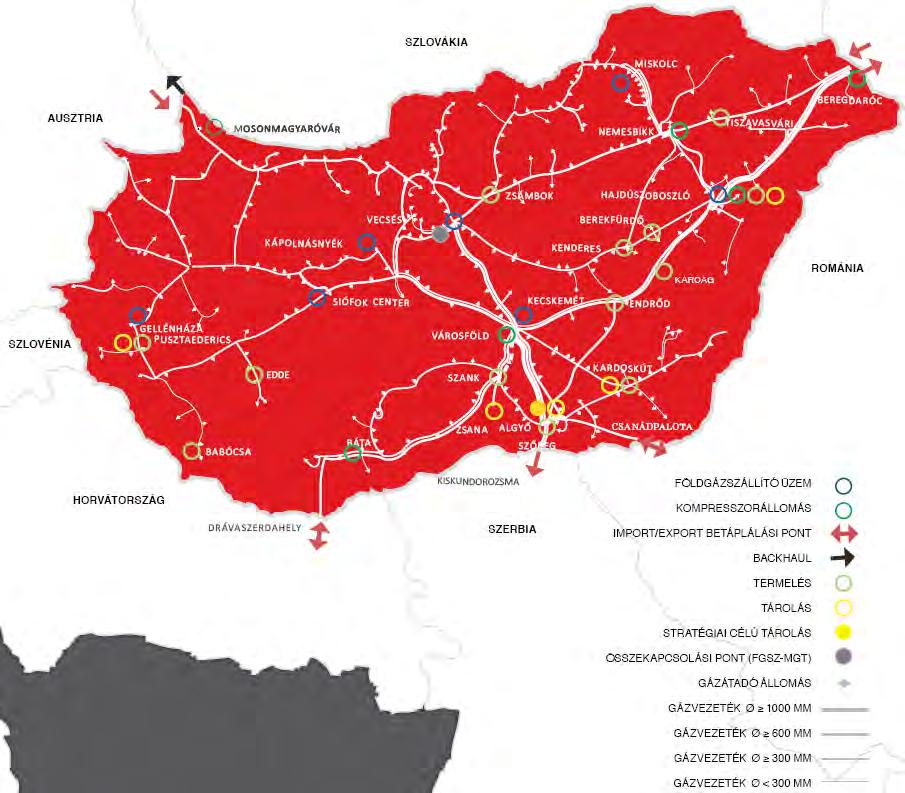 A vezetés beszámolója és elemzése 2017 104 3.6.2 Gáz midstream térkép 3.6.3 A 2017-es év működési áttekintése Szegmens IFRS eredmények (Mrd Ft-ban) 2017. év 2016. év Vált.