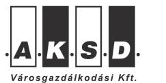GYÁRTÁS 2% SZOLGÁLTATÁS 98% H-4031 Debrecen, István út 136. Tel.: (06-52) 563-908, (06-52) 563-909 Fax: (06-52) 563-910 E-mail: aksd@