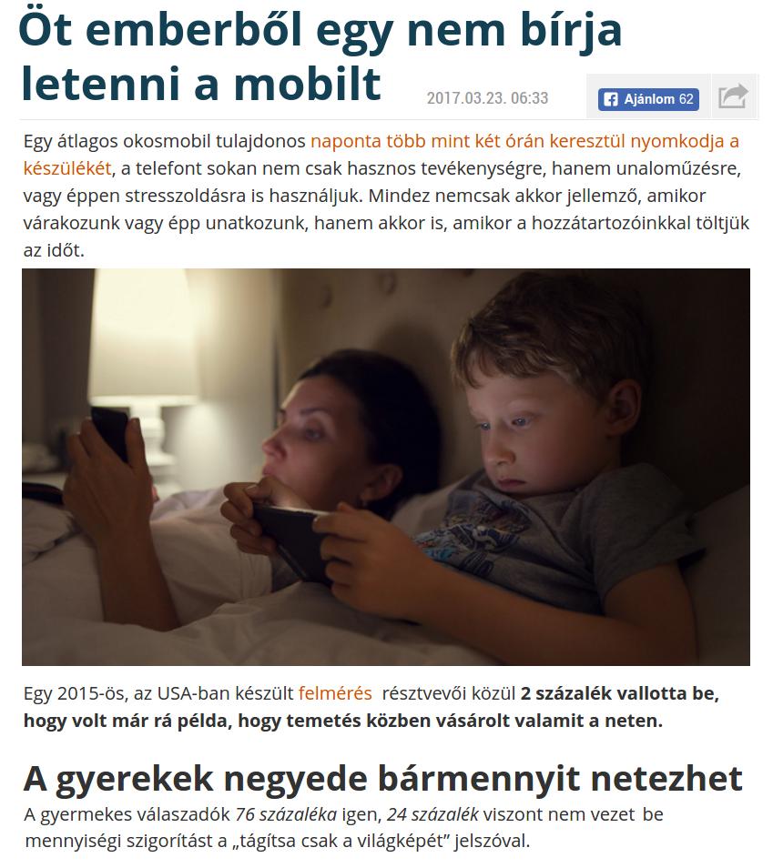 Az online függőség jellegzetes típusai - a mikróidők "kihasználása" - állandó kényszeres szörfözés, túlzásba vitt
