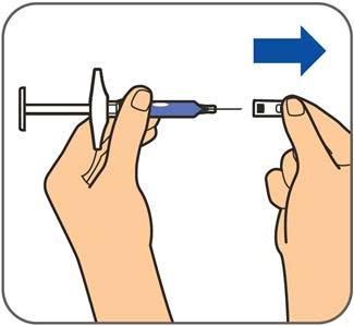 2. lépés: Alkoholos törlőkendővel törölje le a bőrt az injekció helyén.