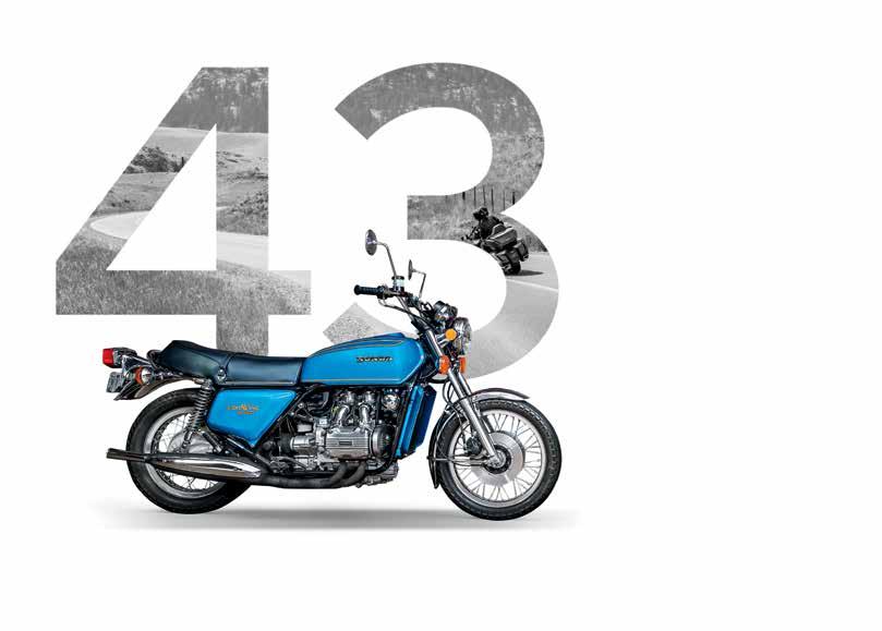 A KALAND ÉVE Az első Gold Wing 1975-ben, GL1000 néven látott napvilágot, s természetesen azonnal az érdeklődés középpontjába került.