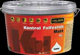VALMOR Kontrol falfesték zzszéles spektrumú tisztítószerrel mosható zzkiváló minőségű nedves dörzsálló (I. oszt.