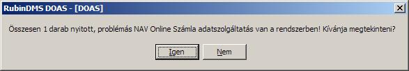 A beküldés szempontjából a legfontosabb információ a NAV Számla státusz Ez a következő értékeket veheti fel: RECEIVED Befogadva státusszal fogadja be az adatot. Ekkor a NAV visszaad egy un.