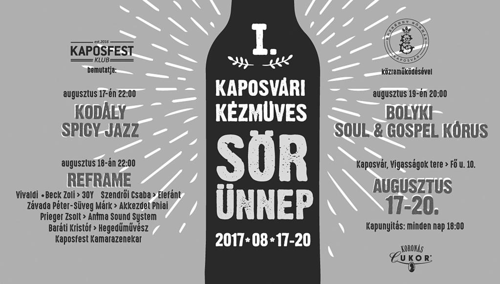 Kaposfest Times 4 PROGRAM augusztus 17. csütörtök 11:00 Koncert Helyszín: Szivárvány Kultúrpalota (Noszlopy Gáspár utca 5-7.) Dmitri Dmitriyevich Shostakovich: c-moll zongoratrió No.1 Op.