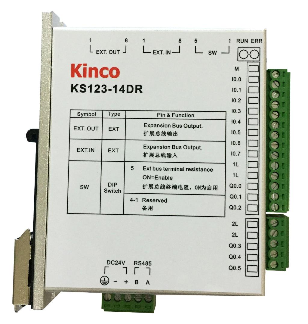 KS sorozat KS105C2-16DT PLC főmodul 65 513 Ft 8 digitális bemenet (24 Vdc) 8 tranzisztoros kimenet Programozás Micro USB porton keresztül 1 RS485 port, 1 RS232 port, 2 CAN port 4 gyors számláló